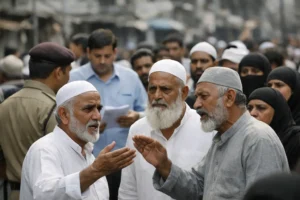 Headline: Indore residents are outraged by the mass removal of Muslim Voters from their voter list in Indore.