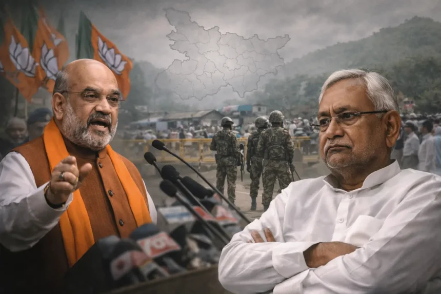 Politics intensifies over 'infiltration' in Bihar: Amit Shah's leadership, Nitish's silence, and the power struggle within the 'double-engine' government. 1 Politics intensifies over 'infiltration' in Bihar: Amit Shah's leadership, Nitish's silence, and the power struggle within the 'double-engine' government.